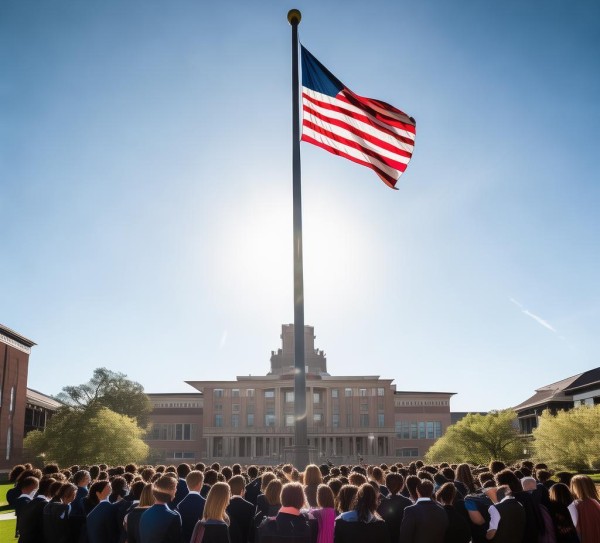 商贸学院升旗仪式圆满举行
